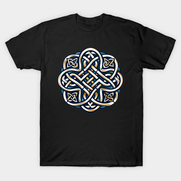 Viking Tattoo Celtic Knot T-Shirt by Nightarcade